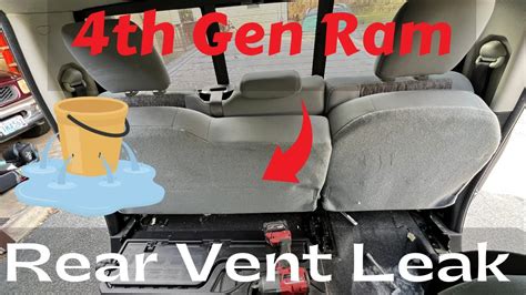 4th Gen Ram 1500 Rear Vent Leak Windshield Foggy Inside Where To Look Youtube