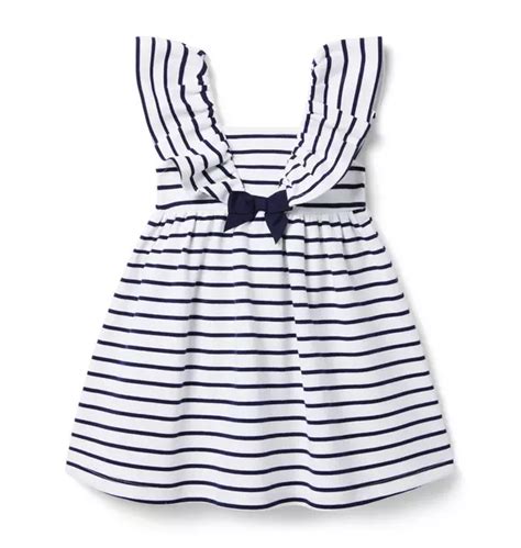 Girl Merchant Marine Stripe Striped Ponte Dress by Janie and Jack