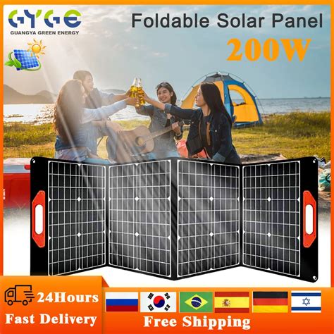 Gyge Imperme Vel Painel Solar Dobr Vel 200w Carregador Port Til Sa