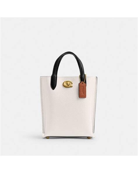 COACH Willow Tote 16 In Colorblock In Natural Lyst