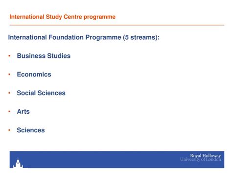 International Foundation Programme Operated By Study Group Dominic