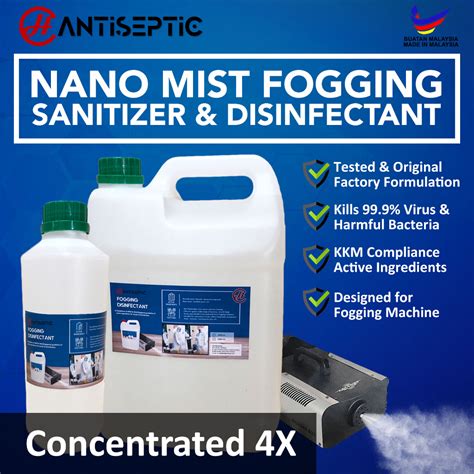 Nano Mist Fogging Disinfectant Liquid X Concentrated L L Kkm