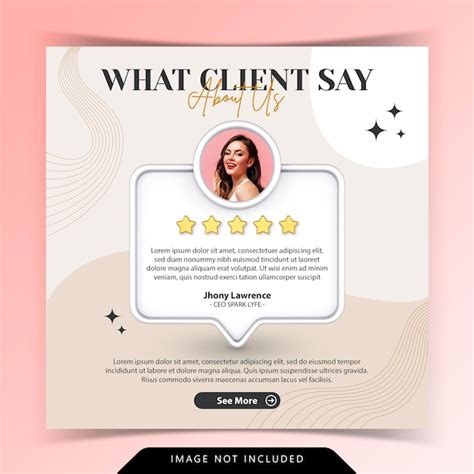 Premium Psd Creative Concept For Satisfied Feedback Customer