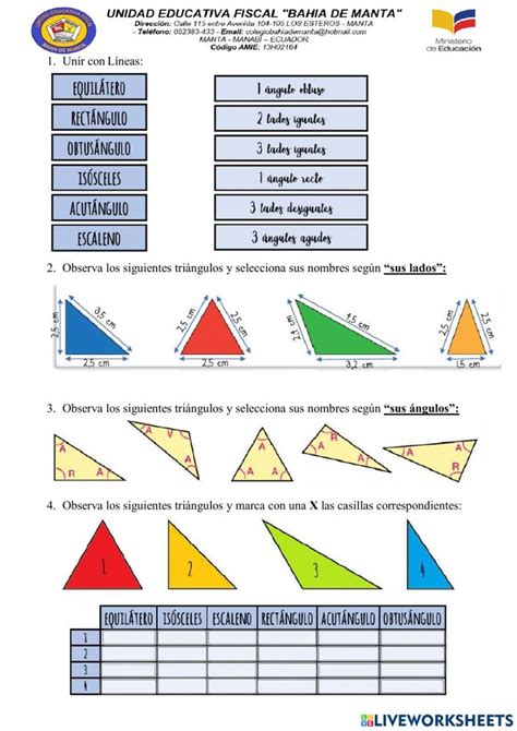 Pdf Online Activity Clasificacion De Triangulos Clasificacion De