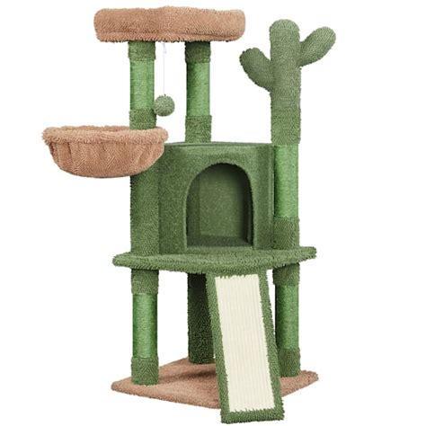 Topeakmart Cactus Cat Tree with Sisal Scratching Posts, 42" H | Petco