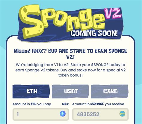 How To Buy Sponge V2 Token Spongev2 Easy Guide