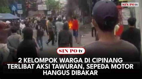 Kelompok Warga Di Kawasan Cipinang Terlibat Aksi Tawuran Sepeda