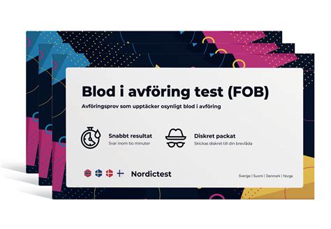 Test for blod i afføringen Hurtig test med svar indenfor 10 min 3 pak