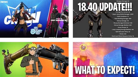 Fortnite Update 18 40 Final Update Season 8 Naruto Mechs Blue Cube Moving And More Youtube