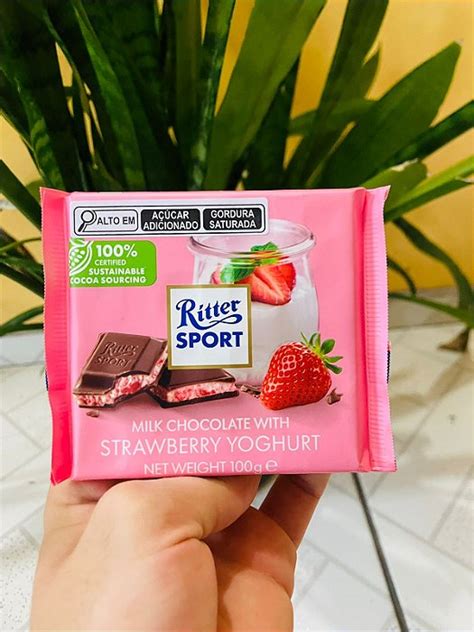 Chocolate Importado Ritter Sport Strawberry Yoghurt G Johnny Doces