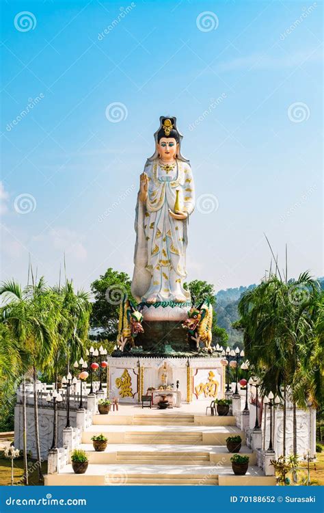 Godin Van Genade Die Als Quan Yin Of Guan Yin Of Guan Yim Wordt Bekend