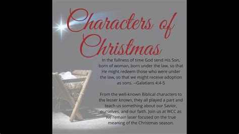 Christmas Characters Joseph December 17 2023 Pastor Robb Almy