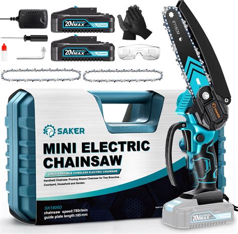 Saker Mini Chainsawportable Electric Chainsaw Cordless And Saker Mini Chainsaw4