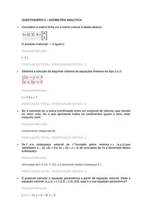 Question Rio Ii Desenho Geom Trico E Geometria Descritiva