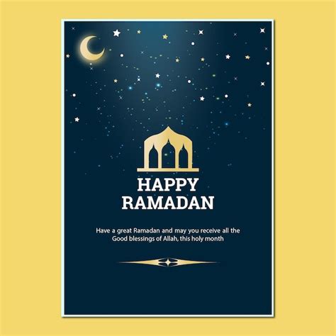 Fundo de cartão islâmico de meia lua dourada para ramadan kareem