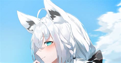 Hololive Virtual Youtuber Fubuki Shiragami 水、白上 Pixiv