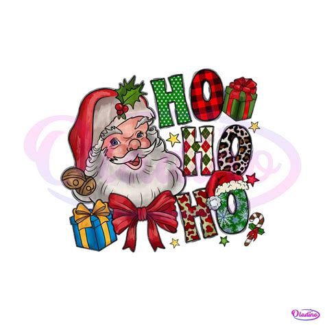 Ho Ho Ho Santa Claus Christmas PNG