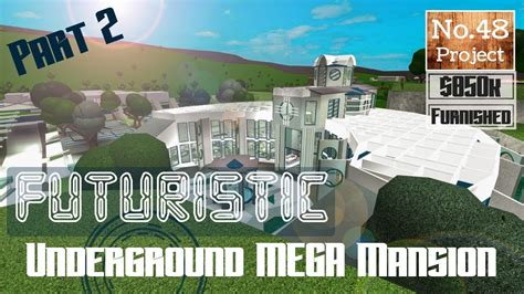 Roblox Bloxburg Futuristic Underground Mega Mansion Speedbuild