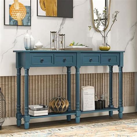 LLBIULife Long Entryway Console Table With 2 Drawers And Bottom