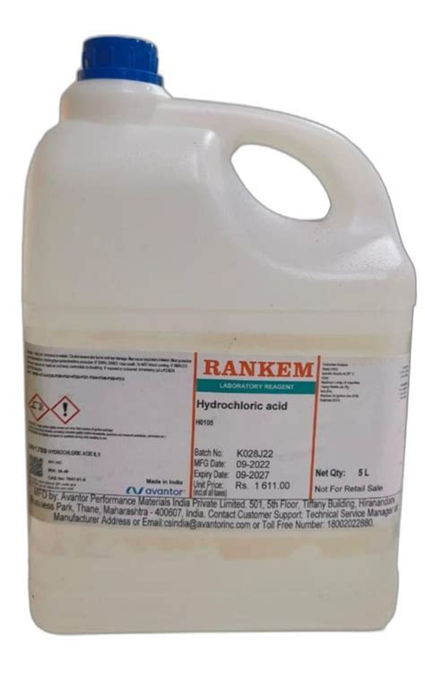 Rankem Hydrochloric Acid At Can Andheri East Mumbai Id