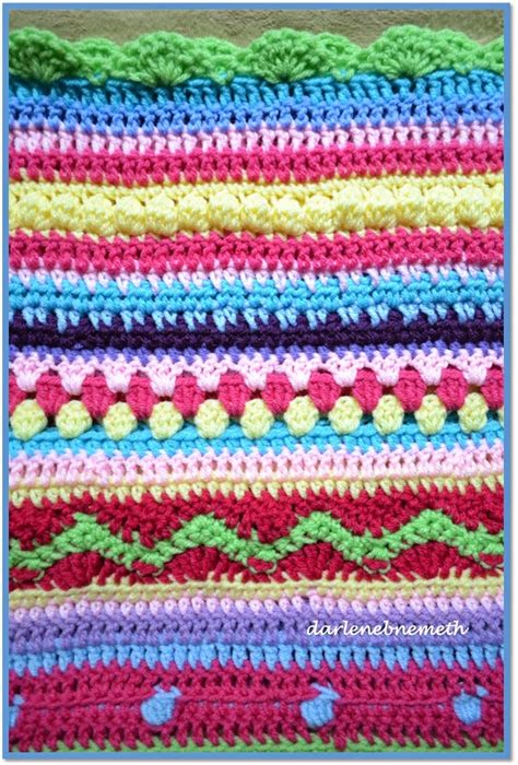 Let It Shine Crocheted Stitch Sampler Blanket