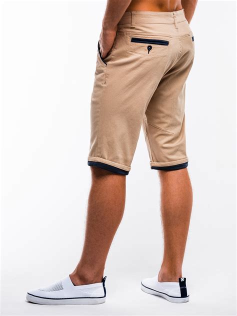 Mens Chino Shorts W150 Beige Modone Wholesale Clothing For Men