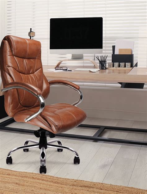 Office Chair Tan Leather Sandown Executive Chair DPA617KTAG/TN | 121 ...