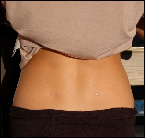 Back Dimple Dermal Probably My Favorite Piercing To Date Back Dermal