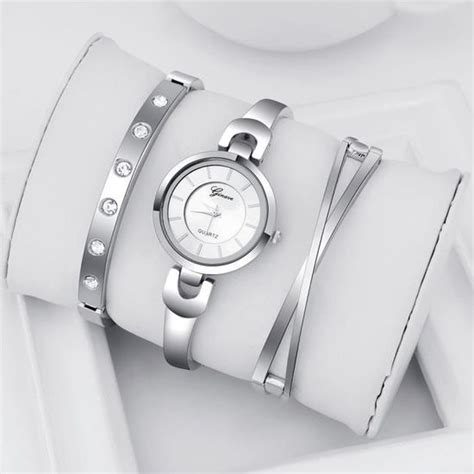 Rmega Coffret Cadeau Montre Femme Bracelet Femme Montre Quartz