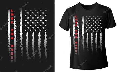 Premium Vector Professional American Flag T Shirt Design Vector Template