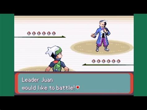 Pokemon Inclement Emerald Challenge Mode Gym Leader Juan Rematch