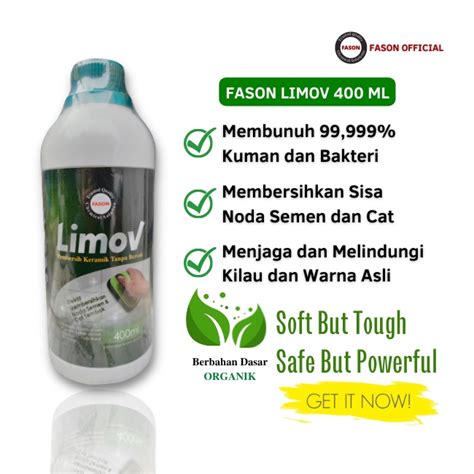 Jual Fason Limov Pembersih Semen Dan Cat Keramik 400ml Indonesia Shopee