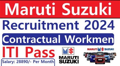 Maruti Suzuki Cw Recruitment Iti Latest Vacancy Anil Sir Iti