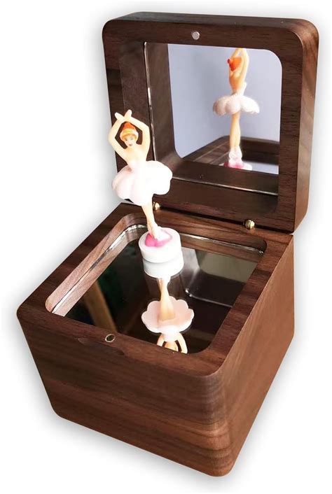 Play Music Box Dancer Walnut Wooden Ballerina Dancer