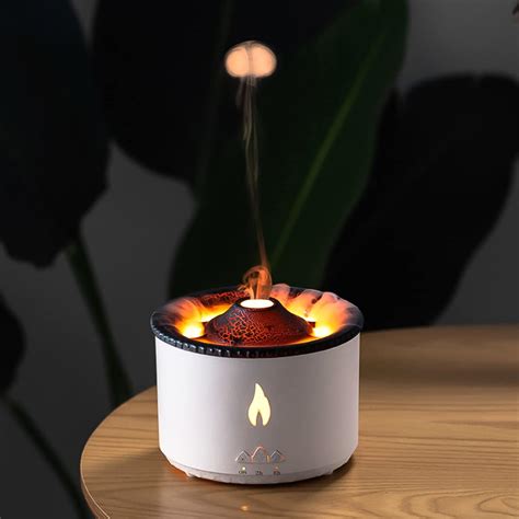 Aedcbaide Volcano Room Diffuser Humidifiers Ultra Silent Flame