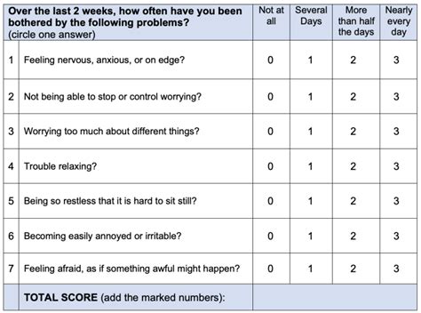 Best Anxiety And Depression Questionnaire Screening Guide 2024 Job Aid Social Work Portal