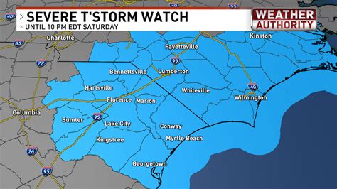 Severe Thunderstorm Watch Saturday Until 10 Pm