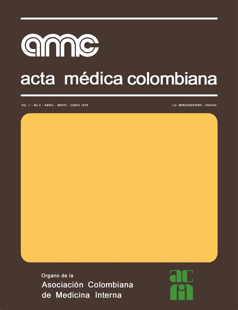 Anuncios Acta M Dica Colombiana