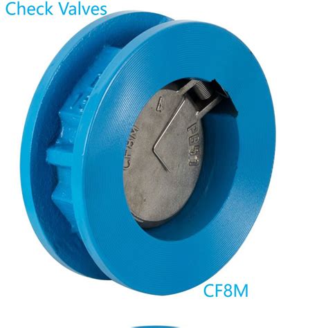 SS316 Plate Ductile Cast Iron Body ANSI Diameters Single Disc Check