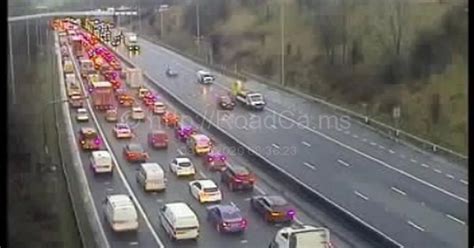 M62 Traffic Held Near Leeds After Multi Car Crash Live Updates