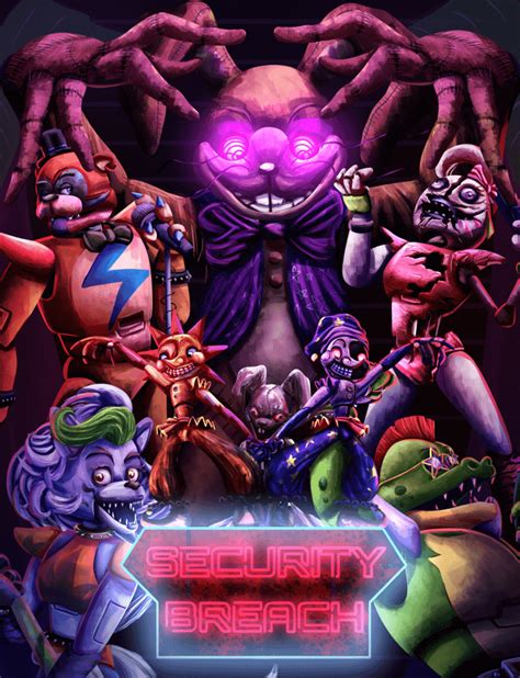 Fnaf Security Breach Poster Remake R Fivenightsatfreddys