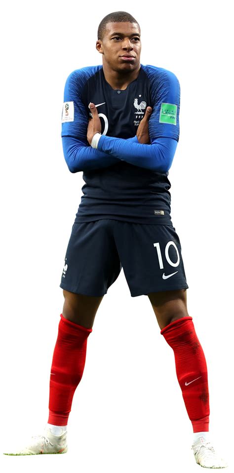 Kylian Mbappé France football render - FootyRenders