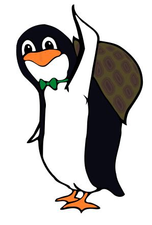 Turtle Penguin Waving Clip Art Image - ClipSafari