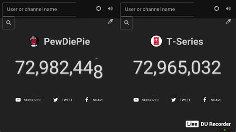 Pewdiepie Vs T Series The Final Countdown Youtube