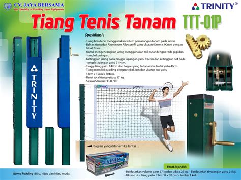 Tiang Bola Tenis Tanam TTT 01P Distributor Olahraga