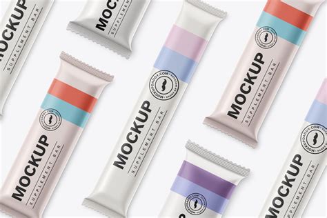 Supplement Protein Bar Mockup Mockup Daddy