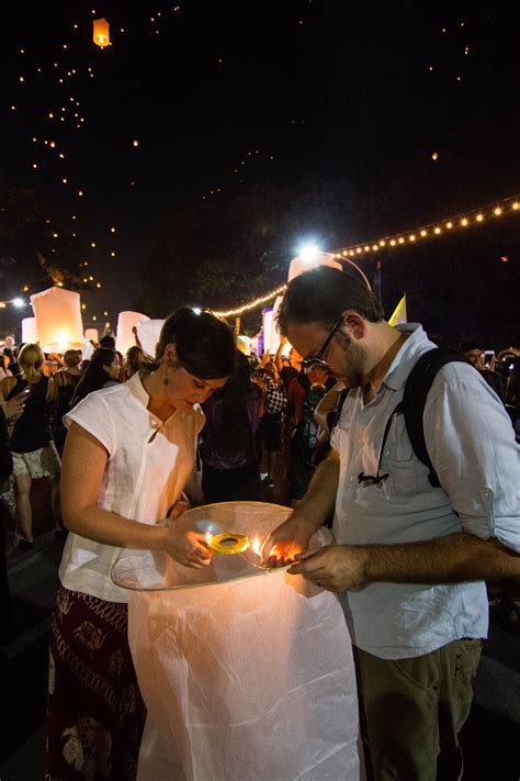 Thailand Lantern Festival During the Full Moon in November