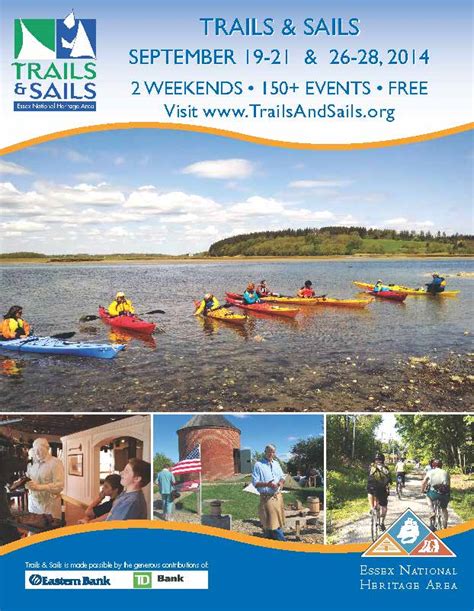 Central Essex County Hosts 25 Trails And Sails Events Essex National Heritage Area