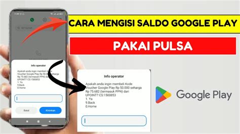 Cara Mengisi Saldo Google Play Dengan Pulsa Pakai Harga Termurah Youtube