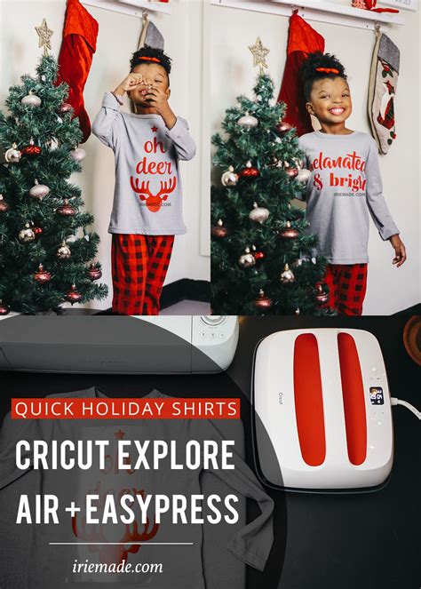 Quick Holiday Shirts Using Cricut Explore Air 2 + Easypress 2 · Arts ...